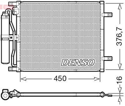 DCN46029 DENSO Конденсатор, кондиционер