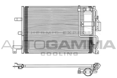 102776 AUTOGAMMA Конденсатор, кондиционер