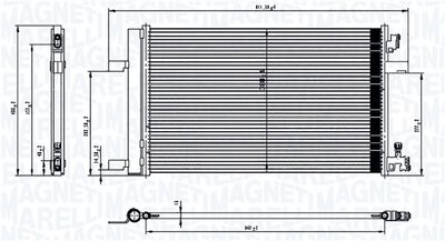 350203760000 MAGNETI MARELLI Конденсатор, кондиционер