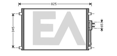30C12026 EACLIMA Конденсатор, кондиционер