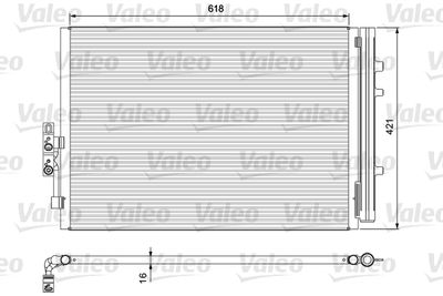 814387 VALEO Конденсатор, кондиционер