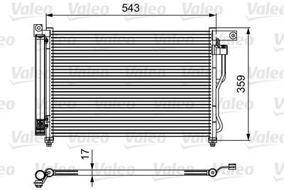 814115 VALEO Конденсатор, кондиционер