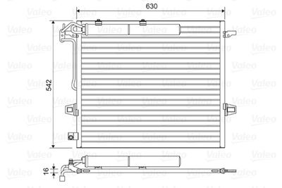 814025 VALEO Конденсатор, кондиционер