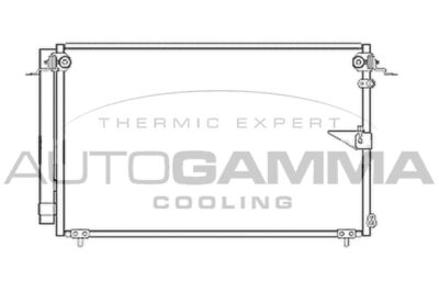 104015 AUTOGAMMA Конденсатор, кондиционер