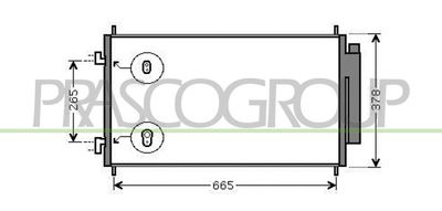 HD828C001 PRASCO Конденсатор, кондиционер