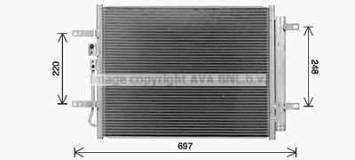 KA5311D AVA QUALITY COOLING Конденсатор, кондиционер