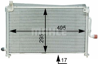 AC416000S MAHLE Конденсатор, кондиционер