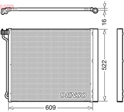 DCN05034 DENSO Конденсатор, кондиционер