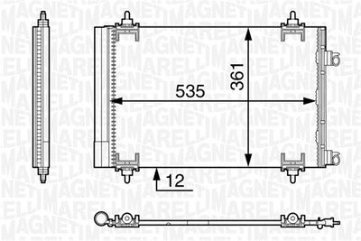 350203603000 MAGNETI MARELLI Конденсатор, кондиционер