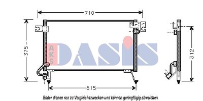 142000N AKS DASIS Конденсатор, кондиционер