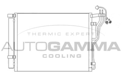 110023 AUTOGAMMA Конденсатор, кондиционер