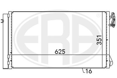 667104 ERA Конденсатор, кондиционер