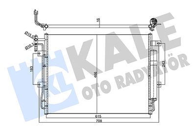 358065 KALE OTO RADYATÖR Конденсатор, кондиционер