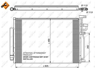 35775 NRF Конденсатор, кондиционер