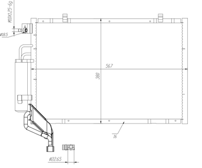 WG2160709 WILMINK GROUP Конденсатор, кондиционер