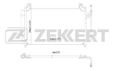 MK3157 ZEKKERT Конденсатор, кондиционер