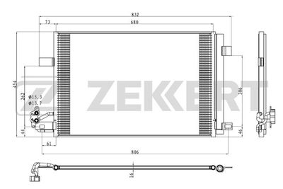 MK3178 ZEKKERT Конденсатор, кондиционер