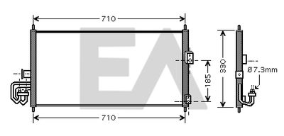 30C18020 EACLIMA Конденсатор, кондиционер