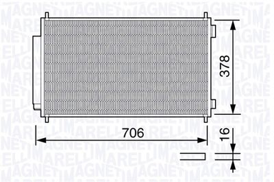 350203659000 MAGNETI MARELLI Конденсатор, кондиционер