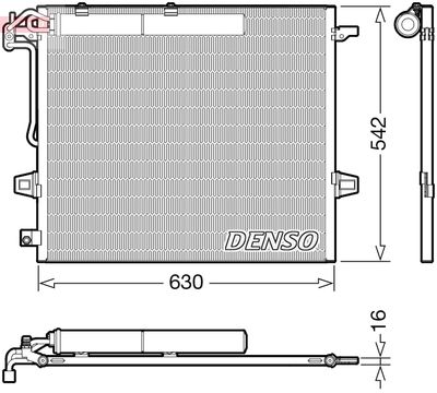 DCN17057 DENSO Конденсатор, кондиционер