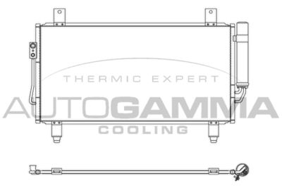 107360 AUTOGAMMA Конденсатор, кондиционер