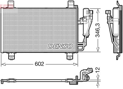 DCN44017 DENSO Конденсатор, кондиционер