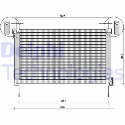 TSP0225007 DELPHI Конденсатор, кондиционер