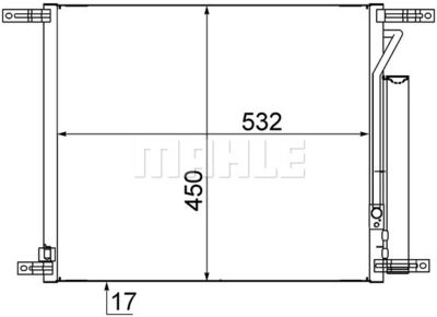 AC707000S MAHLE Конденсатор, кондиционер