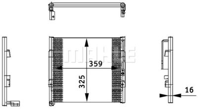 AC164000S MAHLE Конденсатор, кондиционер