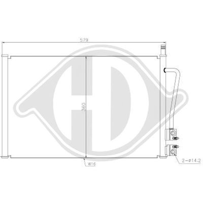 DCC1170 DIEDERICHS Конденсатор, кондиционер