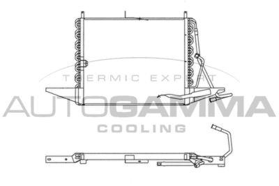 102652 AUTOGAMMA Конденсатор, кондиционер