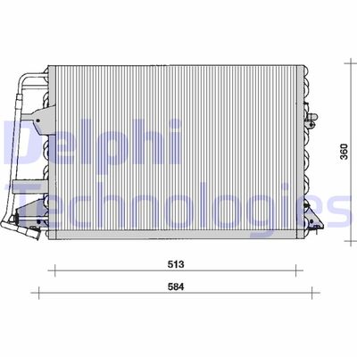 TSP0225099 DELPHI Конденсатор, кондиционер