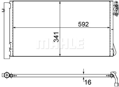 AC414001S MAHLE Конденсатор, кондиционер