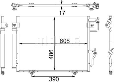 AC475001S MAHLE Конденсатор, кондиционер