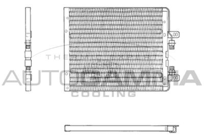 101827 AUTOGAMMA Конденсатор, кондиционер