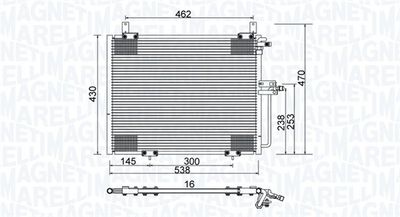 350203988000 MAGNETI MARELLI Конденсатор, кондиционер