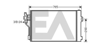 30C50051 EACLIMA Конденсатор, кондиционер