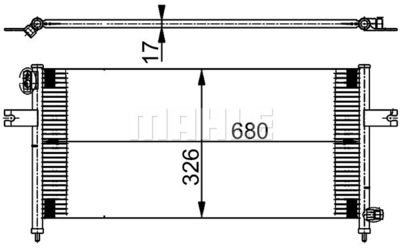 AC380000S MAHLE Конденсатор, кондиционер