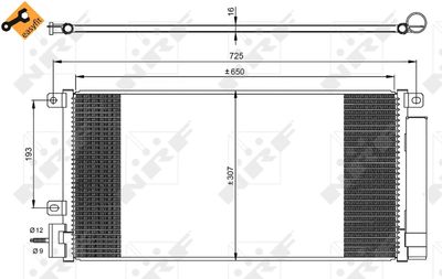 350067 NRF Конденсатор, кондиционер