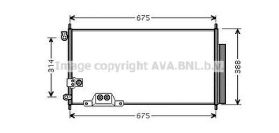 HDA5239D AVA QUALITY COOLING Конденсатор, кондиционер