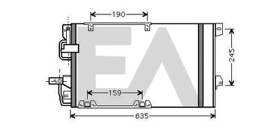 30C54044 EACLIMA Конденсатор, кондиционер