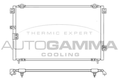 107032 AUTOGAMMA Конденсатор, кондиционер