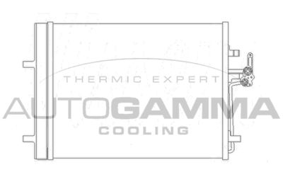 105358 AUTOGAMMA Конденсатор, кондиционер