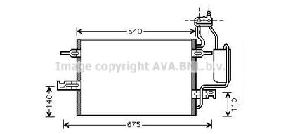 OL5349D AVA QUALITY COOLING Конденсатор, кондиционер