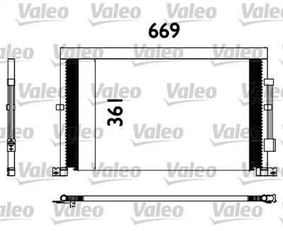 817567 VALEO Конденсатор, кондиционер