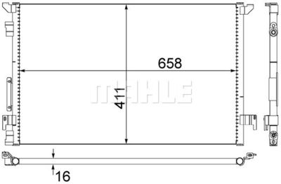 AC294000S MAHLE Конденсатор, кондиционер