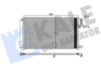 347315 KALE OTO RADYATÖR Конденсатор, кондиционер