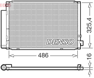 DCN50126 DENSO Конденсатор, кондиционер