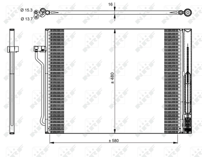 WG2160585 WILMINK GROUP Конденсатор, кондиционер