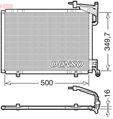 DCN10055 DENSO Конденсатор, кондиционер